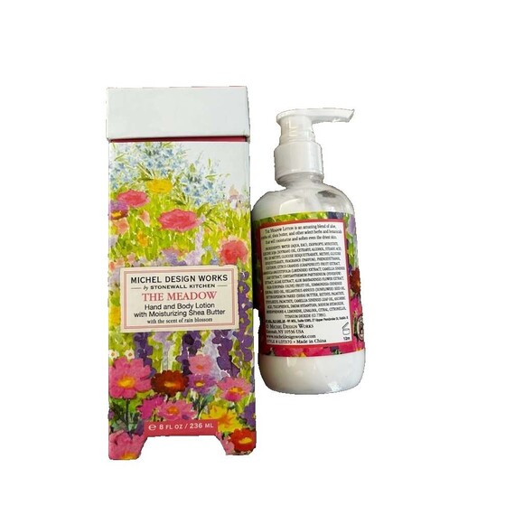 New Michel Design Works Hand & Body Lotion 8 Oz. - The Meadow - Picture 2 of 3